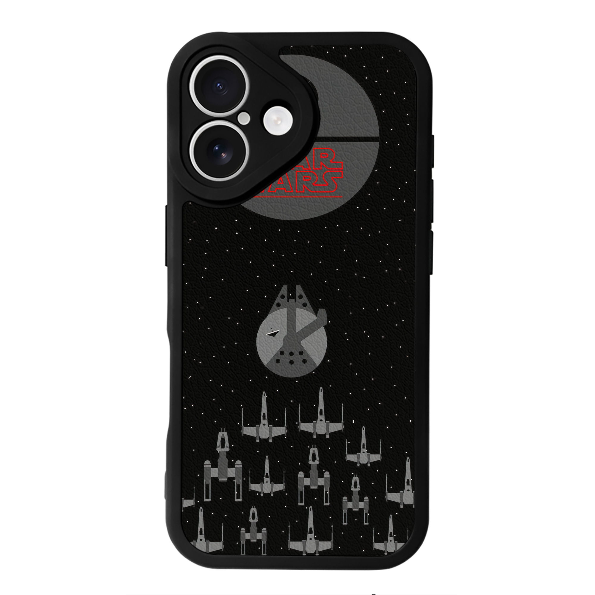 （画像用） スター・ウォーズ Star Wars 【iPhone 16シリーズ対応】シリコンスマホケース（レザー調） 材質：シリコン